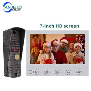 Doorbells Anjielo 7Inch HD Video Intercom Camera Doorbell with Motion Detection Night Vision Security 1200tvl With DND Mode For Home HKD230918