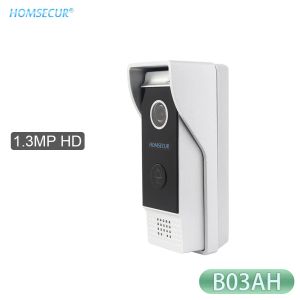 Sonnets de porte Homsecur 4 Wire B03AH ALLIAME ALLIAGE HD CAME CAME DORROCHEL 110 ° 1,3 MP pour la série HDK Interphone à domicile vidéo