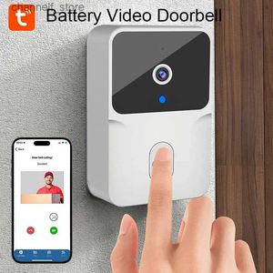 Timbres de puerta Inteligente Wifi Video Timbre Teléfono inalámbrico Sistema de intercomunicación para el hogar Visor de puerta Visión nocturna Timbre Cámara Seguridad en el hogarY240320