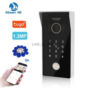 Timbres Tuya Smart App Desbloqueo remoto WiFi POE IP Video Puerta Teléfono Video Sistema de intercomunicación Código de detección de movimiento Teclado RFID Cámara HKD230918