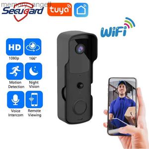 Sonnettes Tuya WiFi vidéo sonnette extérieure étanche 1080P HD caméra sonnette vidéo interphone APP surveillance à distance IR détection de mouvement YQ230928