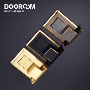 Dooroom laiton arrêts de porte poinçon gratuit Invisible support de porte magnétique chauffage par le sol porte pare-chocs attraper bandes gratuites 210724