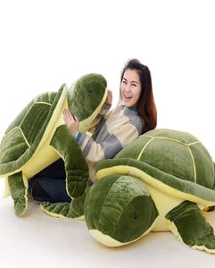 Dorimytrader Jumbo Animal Tortoise Toys relleno Doll Giant Giant Giant Animal Turtle Turtle Almohada para niños Regalo 59 pulgadas 150cm DY602266962