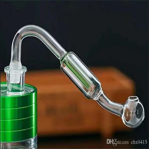 Panneau en verre à double filtre Bangs en verre Bongs à huile Brûler en verre Pipes d'eau à huile Fumer