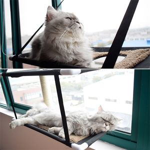 Double hamac transat fenêtre plate-forme de saut ventouses chaudes pour animal de compagnie chat maison de couchage doux maison lit 201109