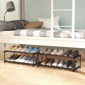 Double couche collège étudiant dortoir lit bas simple armoire à chaussures mini rangement et démontage petit support 240130
