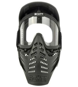 Lens à double couche sport Airsoft Paintball CS Anti Fog Bulletproof Goggle Full Face Mask Visor9232243