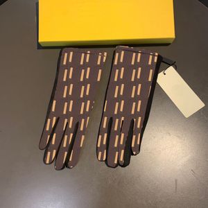 Guantes de diseñador de letras dobles Guantes de invierno más guantes de terciopelo Guantes de pantalla táctil gruesos para exteriores Ciclismo Conducción Damas Manopla