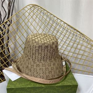 Sombreros de cubo de diseñador de doble cara para hombres Casquette Hombo de lujo Cabas marrones Carta completa Gorra Tamaño ajustable Long Frenulum Fisherman Designer Hats Fa120