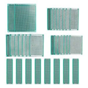 PCB double face Circuit imprimé 7x9 6x8 5x7 4x6 3x7 2x8cm Distance de trou standard 2,54 mm Réparation de carte DIY Cartes à souder