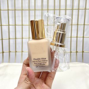 Double Wear Liquid Foundation 4 couleurs 1c1 1w1 1w2 2co Cosmetics 30ML SPF10 Matte Cream Foundation Maquillage achats gratuits