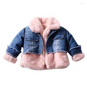 Manteau en duvet pour bébés filles, vestes en fourrure Dneim pour enfants, manteaux chauds d'hiver en velours, vêtements d'extérieur pour tout-petits, hauts Modis Ws1248, vente en gros