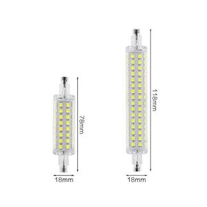 Downlights 78mm 118mm LED Projecteur de sécurité R7S remplace l'ampoule halogène 110V 220V LOTE88258g