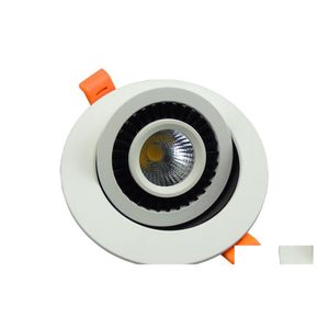 Downlights Downlights COB 3W 5W LED DIMM VELLE ÉTAT ÉTAT ÉTAT 360 degrés Downlight Rotation AC85265V Plafond pour décoration intérieure Deli Dhjn1