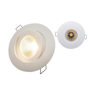 Downlights Lonsonho Led COB Downlight 8W Blanco cálido Punto regulable Plafond Cocina Luces de techo 360 Grados Downlights ajustables