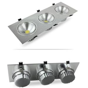 Downlights Carré Encastré Downlight COB 7W 9W 12W 14W 18W 24W LED Plafonnier AC110V -240V Spot Light Avec Pilote Pour La Décoration De La Maison