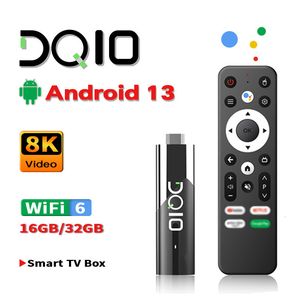 DQ06 ATV MINI TV Stick Android12 Allwinner H618 Quad Core Cortex A53 Prise en charge 8k Video 4K WiFi6 Bt Voice Remote Smart TV Box 240221