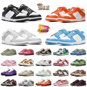 OG Panda Low Dunks Casual Designer Shoes Syracuse Coast UNC Grey Fog Year of the Dragon Pandas Pink Trainers Sneakers