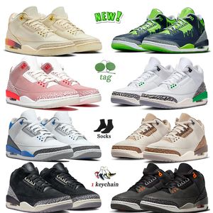 Top Chaussures de basket design Fashion Basketball Shoes Jumpman 3 Women Mens 3s Platform J3s Sneakers