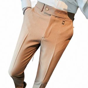 Dr Pantalons pour hommes de haute qualité Automne Hiver Nouveaux pantalons formels pour hommes All Match Slim Fit Pantalon de costume décontracté Bureau Wear Vente n1Wz #