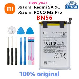 DraaigereedSchap Xiao Mi 100% Oriental BN56 5000mAh Batterie pour Xiaomi Poco M2 Pro Redmi 9A 9C Batteries de remplacement de téléphone de haute qualité + outils