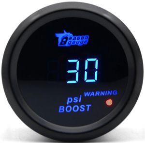 DRAGON GAUGE 2 pulgadas 52MM Boost Turbo Gauge Color negro Digital Azul Led 1530PSI1232082