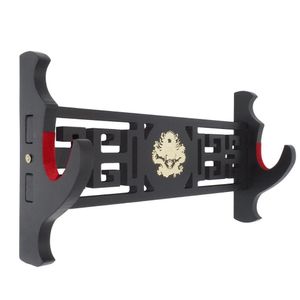 Dragon Sword Holder Montaje en pared Terciopelo Acolchado Katana Stand Samurai Sword Holder Display Rack 1 capa Y200429