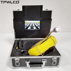 Cámara videograbadora del tubo del equipo de inspección de las encuestas de alcantarillado del drenaje con 12PCS LED blancos