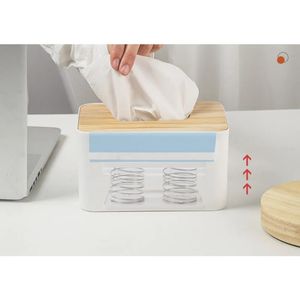 Boîte de rangement du bas de tiroir Boîte de serviette en papier quotidienne Porte-traits de tissu de tissus Soulirations Prise des cadeaux durables pour le salon Kitchenfor pour la cuisine en papier serviette Organisateur