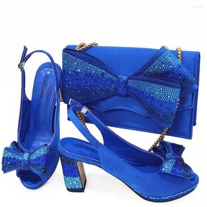 Chaussures habillées Doershow Italian Shoe and Bag Set 2024 Femmes en Italie Jaune avec HKJ1-3 assorti