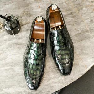 Zapatos de vestir Primavera para hombres Transpirable Negocio Casual Cuero Británico Slip-on Versión coreana de la tendencia Lazy