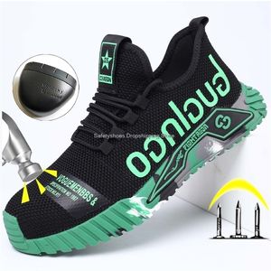 Zapatos de vestir Seguridad Hombres Punta de acero Trabajo de los hombres Zapatilla de deporte a prueba de pinchazos Calzado protector masculino Botas de hombre 220921 GAI GAI GAI