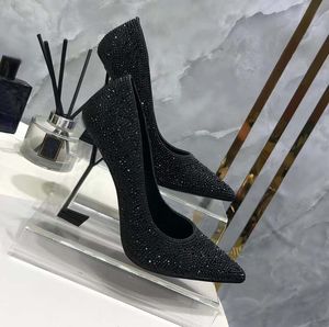 Abendschuhe, Slingback-Pumps, 100 % echtes Leder, Blockabsatz, Pump-Absatz, Damen-Pumps aus Canvas-Leder, Designer-Luxus-Damen-Sommer-Bootsschuh mit hohen Absätzen, Größe 34–41, mit Box