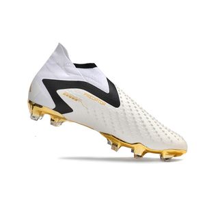 Zapatos de vestir Zapatos de fútbol FG IC TF Tacos de alta calidad Negro Blanco Oro Botas de fútbol al aire libre 231016