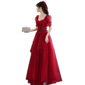 Robe Toast Robe Mariée 2022 Nouveau Mariage Fiançailles Vin Rouge Retour À La Porte Robe De Soirée Femme Mince Peut être Portée Aux Temps Ordinaires