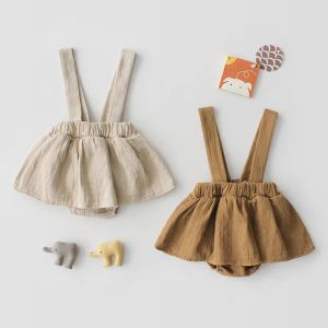 Vestidos 2022, falda para niños, falda con tirantes para niñas pequeñas, faldas con pechera informales, trajes de verano bonitos y sólidos