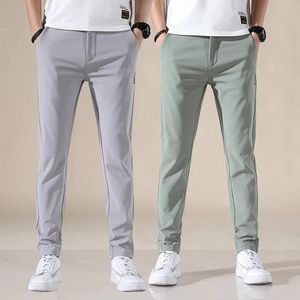 Vestidos 2023 Primavera Verano Otoño Pantalones de golf para hombres Alta calidad Elasticidad Moda Casual Pantalones transpirables