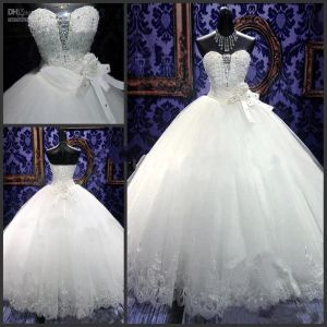 Robes nouvelles robes de mariée robe de bal chérie longueur de plancher