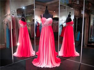 Robes une épaule ombre robe de bal rouge