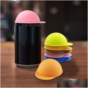 Drinkware Couvercle Sile Hat Cup Leakproof Tea Coffee Can Suction Cute Cap Dustproof Reusable Insation Seal Er Tools Lx5380 Drop Delivery Dhtte