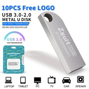 Drives 10pcs / Wholesale USB Flash Drives 4 Go 8 Go 16 Go 32g 64 Go 128 Go de la clé USMOR de la clé