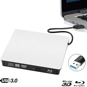 Drive BluRay USB 3.0 DVD DVD Drive Bluray Combo bdrom 3D Player DVD RW Burner Writer pour ordinateur portable Mac PC HP Acer Lenovo