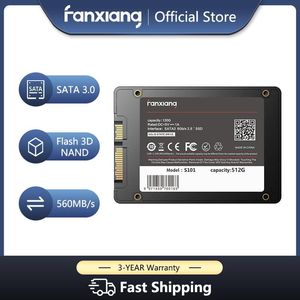 Drives FanXiang SSD1TB 240 Go 2,5 pouces SSD 120 Go 512 Go SATA III Disque dur HDD HDD SSD256 Go pour ordinateur portable PC Bureau