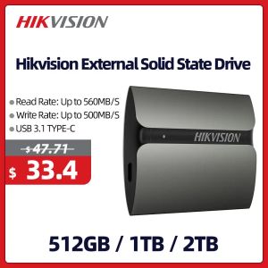 Drive HIKVision SSD DRIDE DU DIFFICATION EXTERNE 512 Go 1 To Portable Mémoire USB State Solid State Hard Disk 560 Mo / s pour l'ordinateur portable / tablette / ordinateur