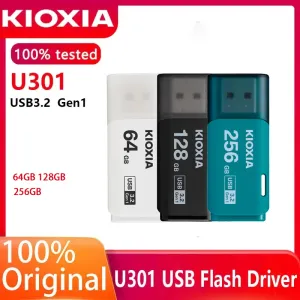 Drives Kioxia USB Transmemory Flash Drives Black / White / Blue 64 Go / 128 Go / 256 Go U301 Pendriver