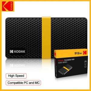 Unidades Kodak NVME SSD 2TB Disco duro externo M.2 SSD 1TB 512GB 256GB Portbale HD Disco de estado sólido para teléfono inteligente PS4 PS4 PS4