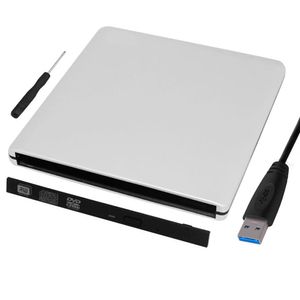 Drives New Slim Hard Plastic USB 3.0 SATA 9,5 mm Enclos DVD externe Case CDROM pour ordinateur portable CD / DVD Drive optique en gros en gros