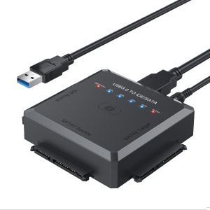 Drive SATA / IDE vers l'adaptateur USB 3.0, câble adaptateur de disque dur pour Universal 2,5 / 3,5 pouces IDE / SATA HDD externe SSD
