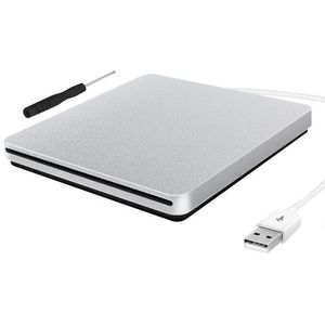 Drive la fente externe super mince dans le boîtier DVD RW Boîtier USB 2.0 Case 9.5 mm SATA Optical Drive pour ordinateur portable MacBook sans pilote