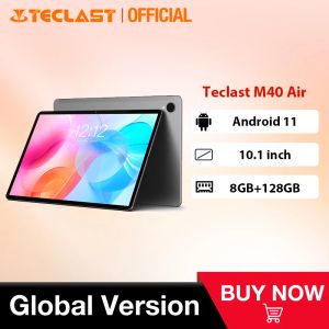 Drive Teclast M40 Air 10,1 pouces Tablette P60 Octa Core 1920x1200 8 Go RAM 128 Go Rom Android 11 4G Network GPS TYPEC 18W Charge rapide